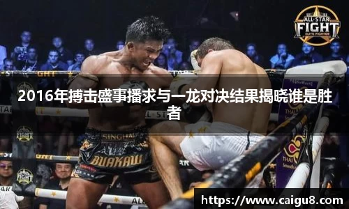 2016年搏击盛事播求与一龙对决结果揭晓谁是胜者